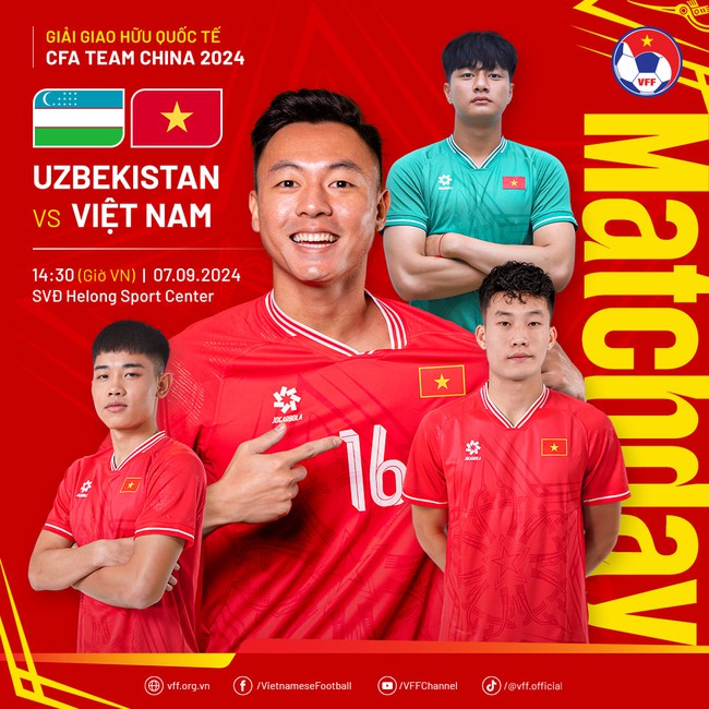 Lịch thi đấu bóng đá hôm nay 7/9: Trực tiếp U22 Việt Nam vs U22 Uzbekistan, Ireland vs Anh - Ảnh 2.